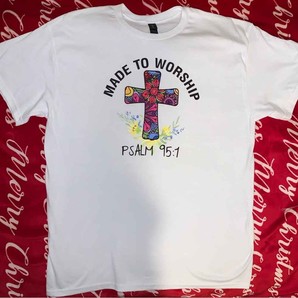 Custom Made White Tee🕊️